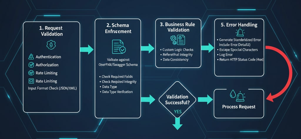 REST API validation workflow steps