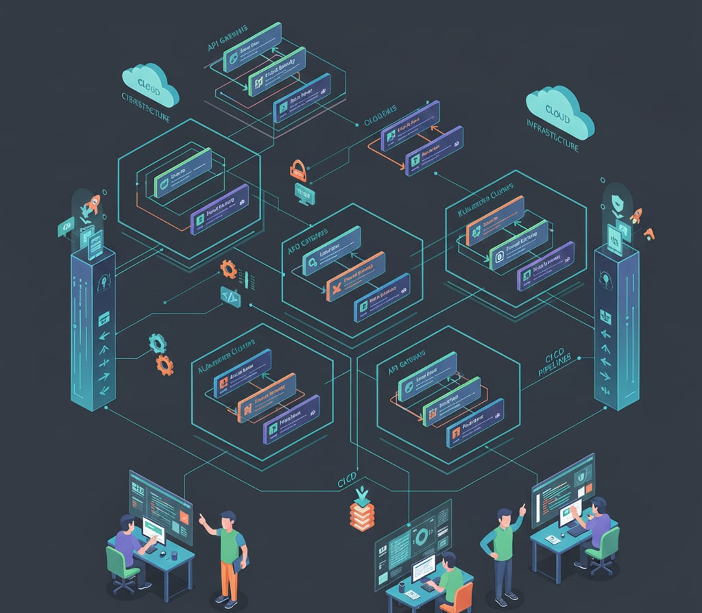 Microservices architecture supporting cloud native application practices