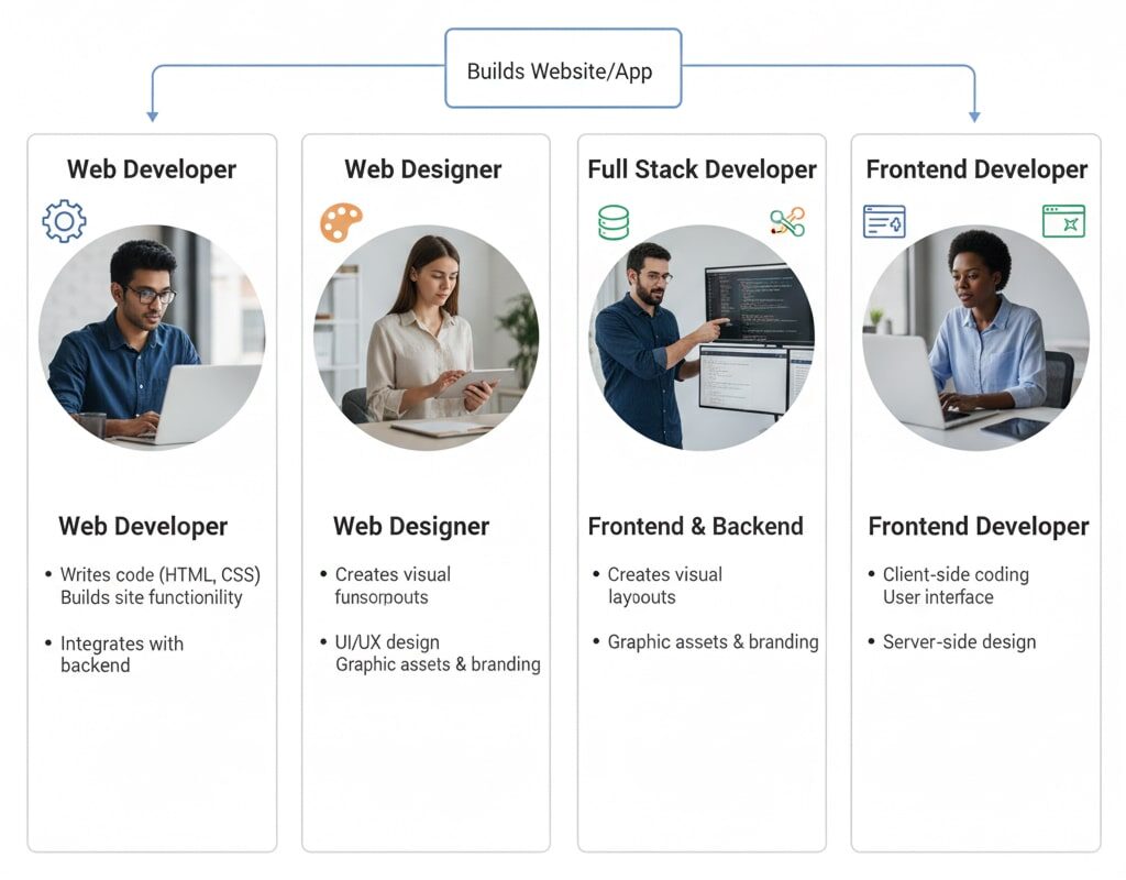web development roles explained