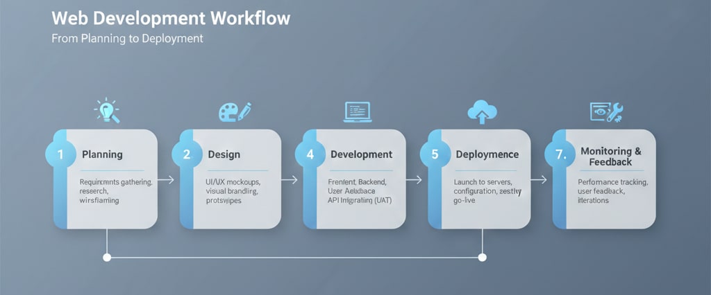 web development process workflow