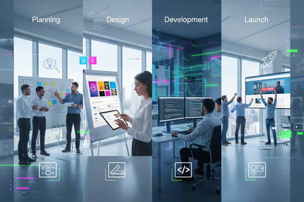 how website is created