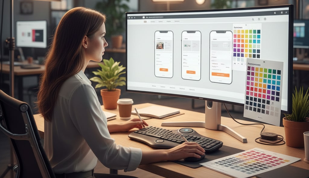 Website design phase in developing websites