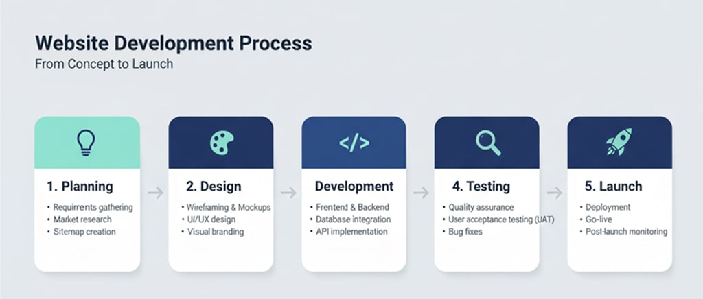 website creation steps